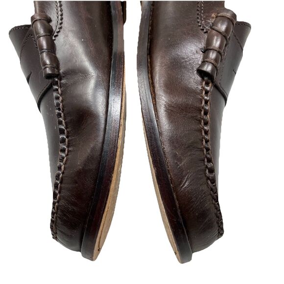 J Crew Camden Loafers Mens 12 Brown Leather Sole‎ Penny Preppy BJ009 main image 8